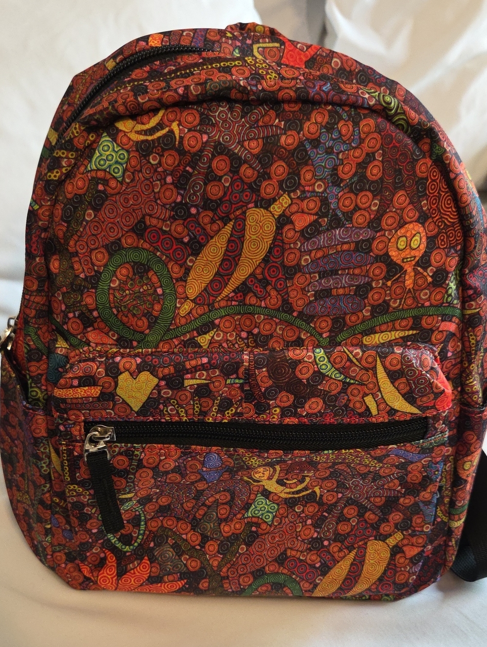 Brian's Dots Multicolor Patterned Mini Backpack - Festival Rave Bag